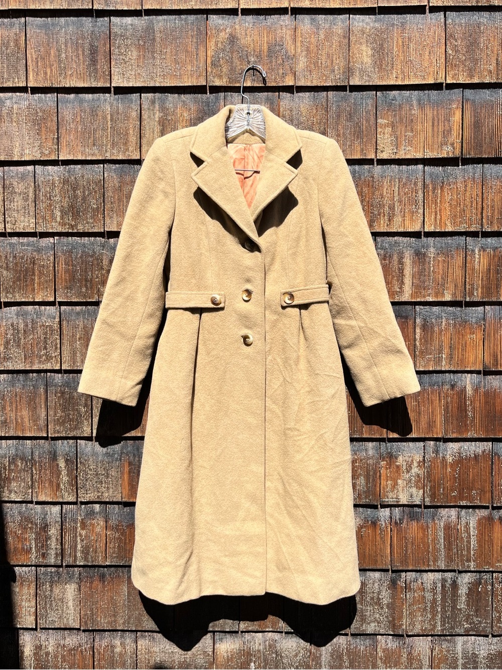 Vintage “Originals by Denise” 100% Camel Hair Trench Coat